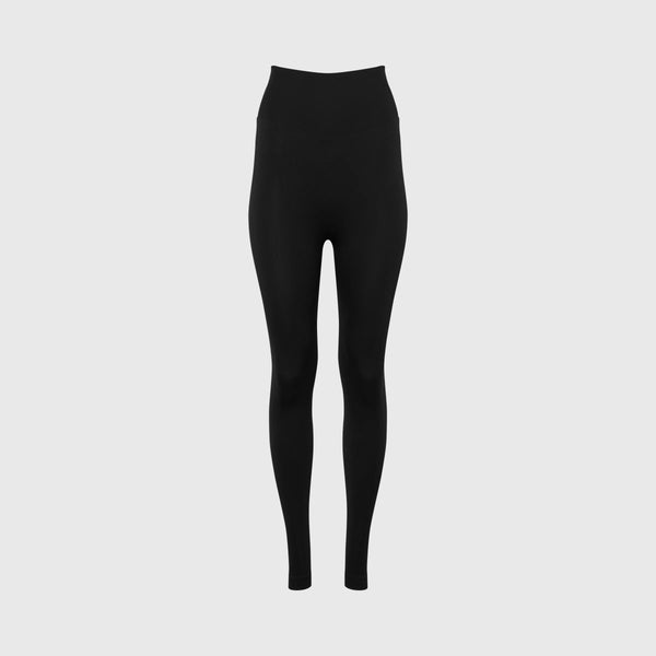 Streak Form Fitted High Waisted Legging - Onyx