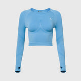 Streak Form Fitted Long Sleeve Top - Rose