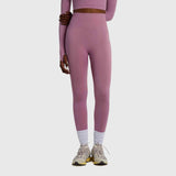 Streak Form Fitted High Waisted Legging - Rose