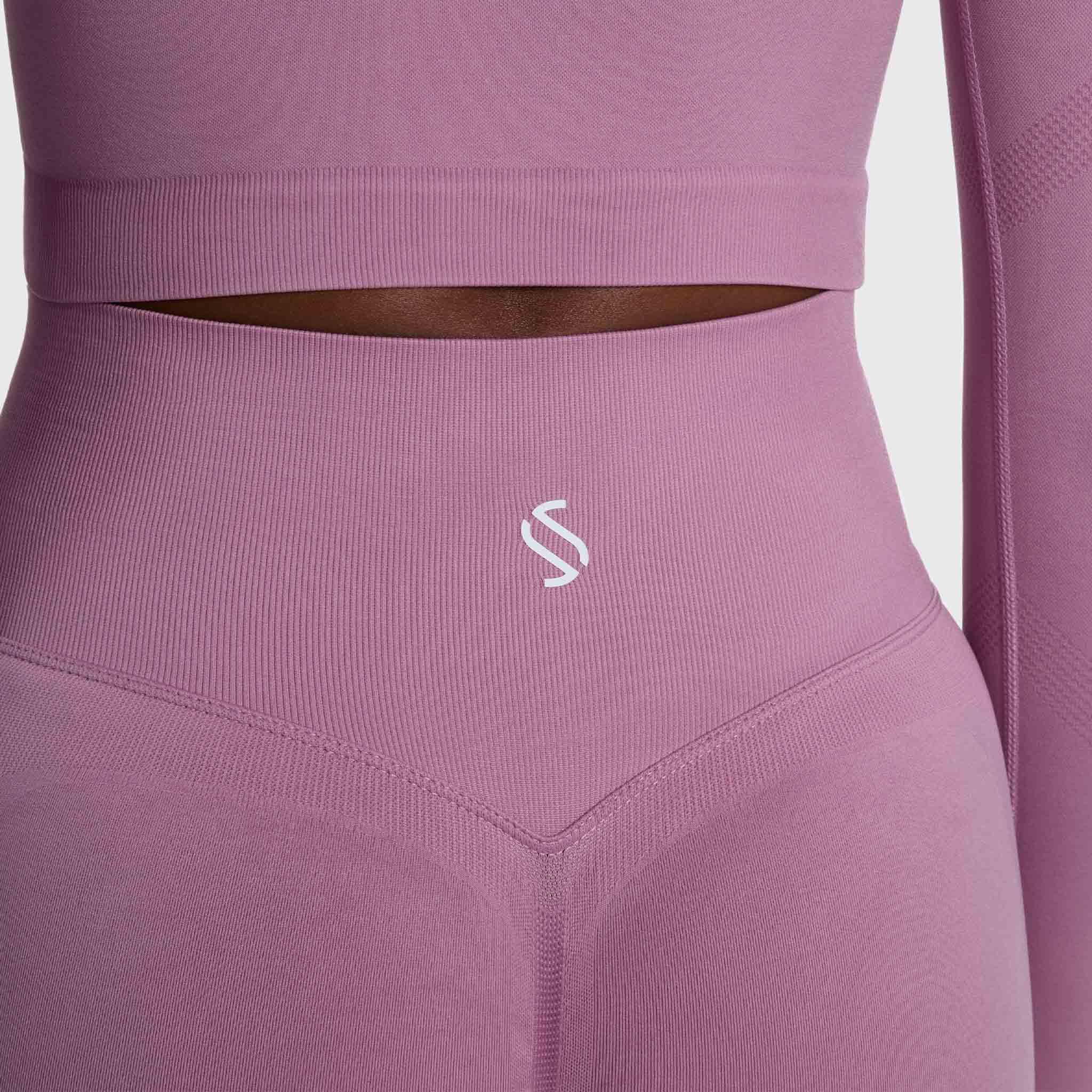 Streak Form Fitted High Waisted Legging - Rose