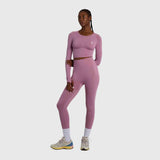 Streak Form Fitted 2 Piece Set - Rose