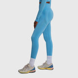 Streak Form Fitted High Waisted Legging - Sky